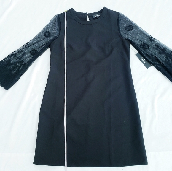 NWT Lulu's Once Upon a Midnight Black Embroidered Bell Sleeves - Picture 10 of 13